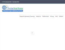 Tablet Screenshot of precisionsteamcleaning.com